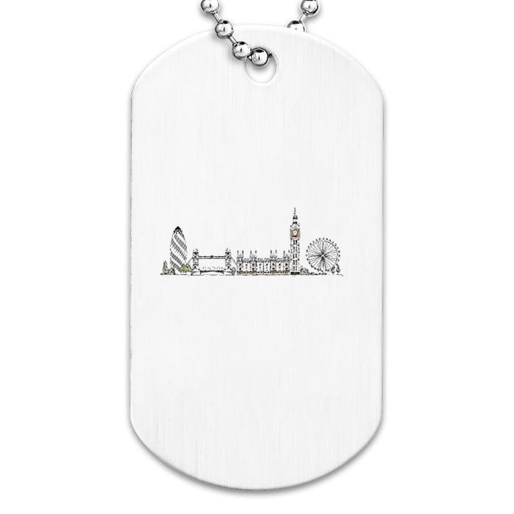 London Grafic City Souvenier Skyline Dog Tag