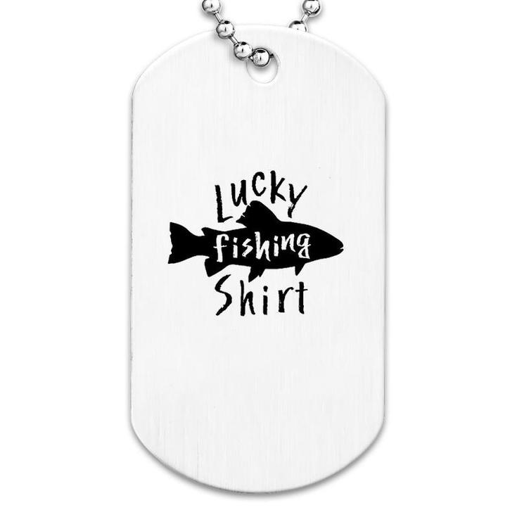 Lucky Fishing Fish Dog Tag
