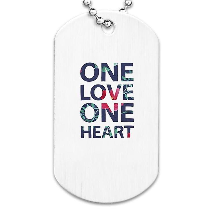 One Love One Heart Beautiful Marley Hippie Dog Tag