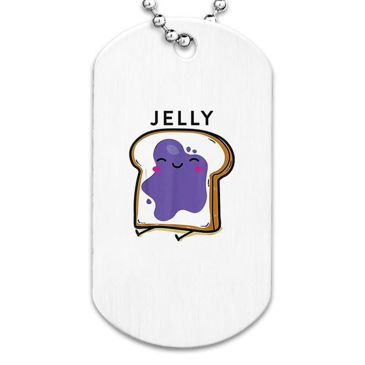 Peanut Butter And Jelly Matching Couple Dog Tag