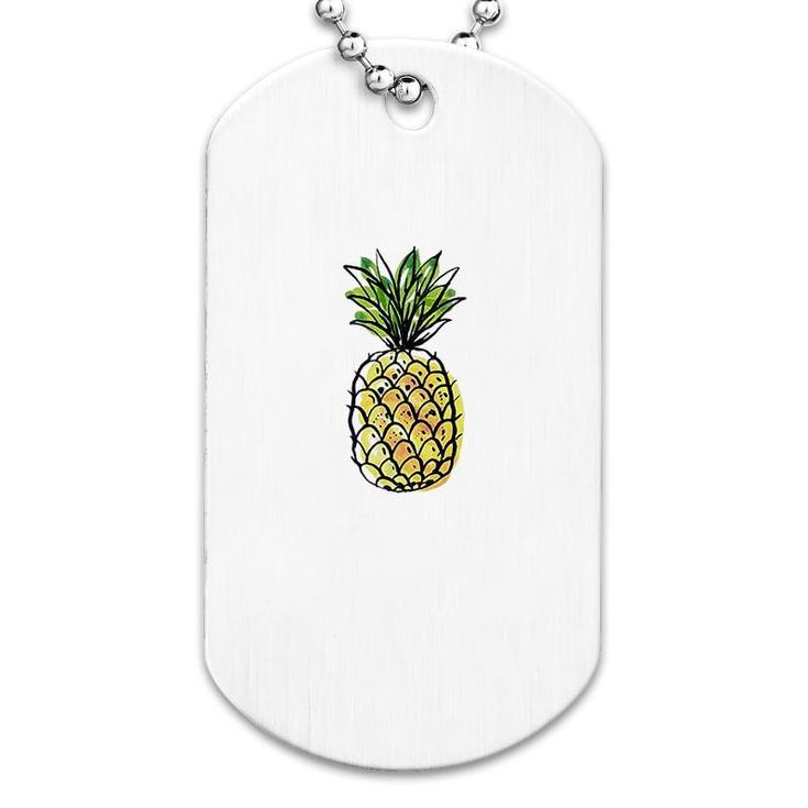 Pineapple shop dog tag