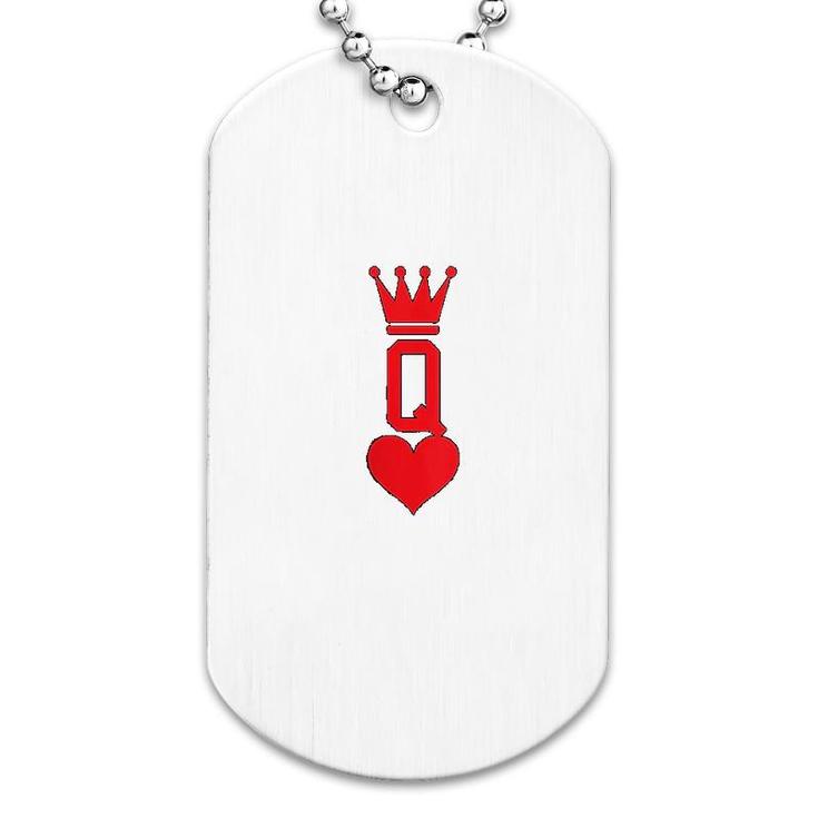 Queen Of Hearts Dog Tag