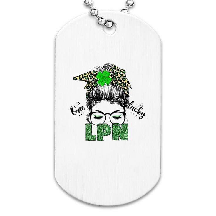 St Patricks Day One Lucky Lpn Dog Tag
