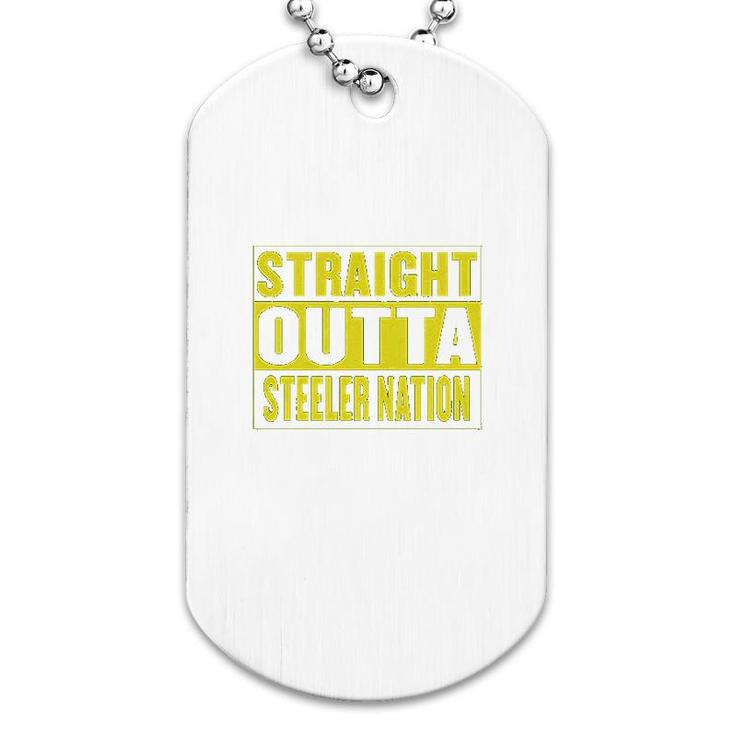 Straight Outta Steeler Nation Dog Tag