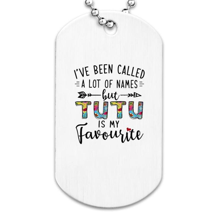 Tutu Is My Favourite Name Dog Tag