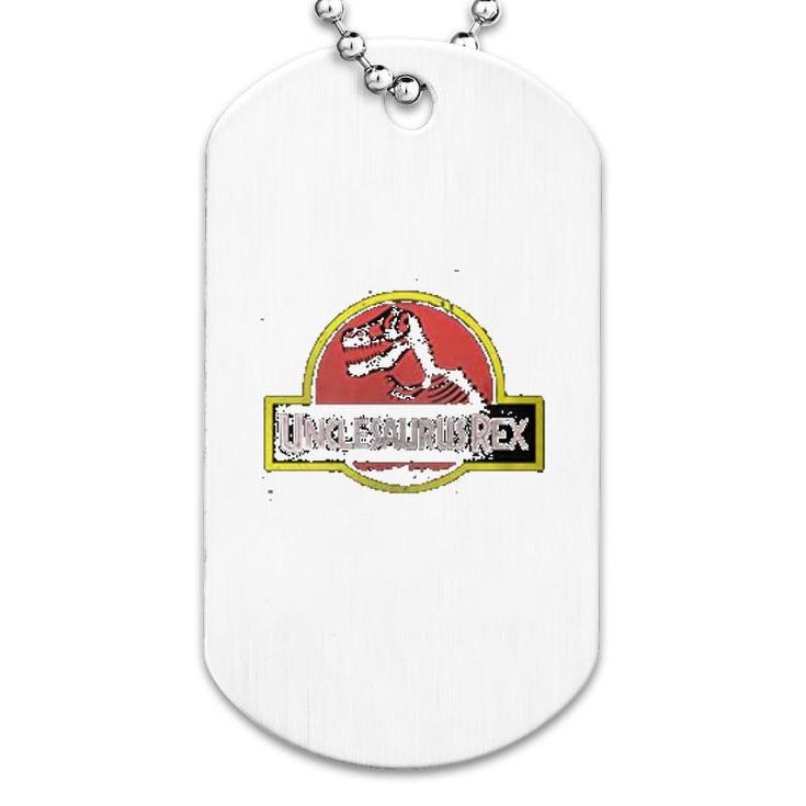 Unclesaurus Rex Funny Uncle Dog Tag