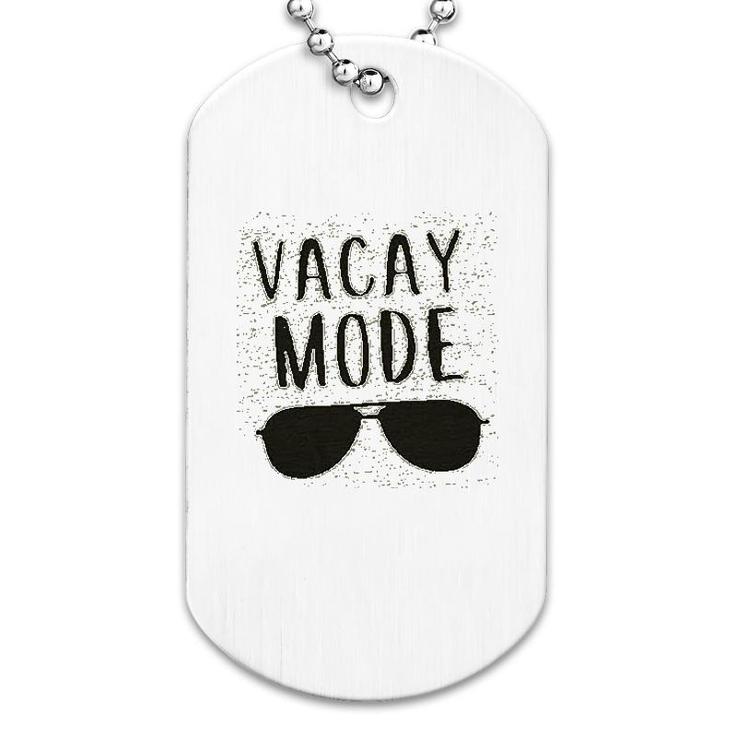 Vacay Mode Sunglasses Dog Tag