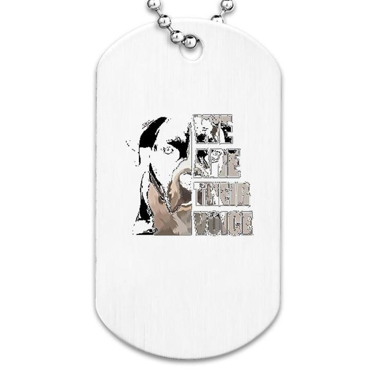 We Are Their Voice Pitbull Dog Tag