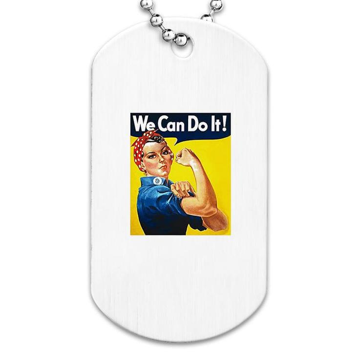 We Can Do It Poster Dog Tag