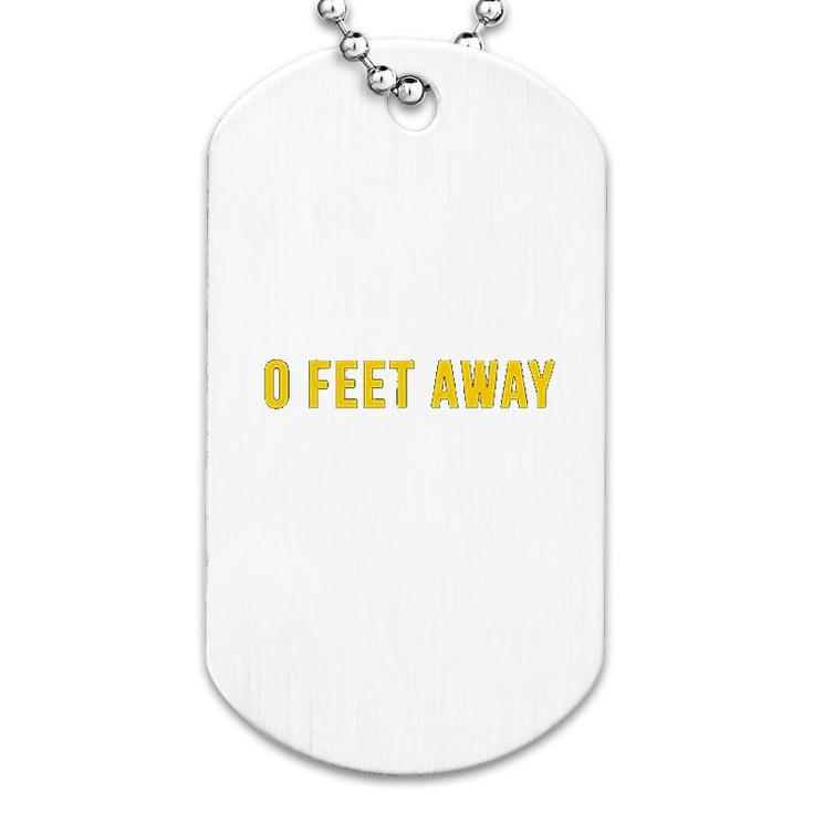 Zero Feet Away Grindr Gay Pride Muscle Dog Tag
