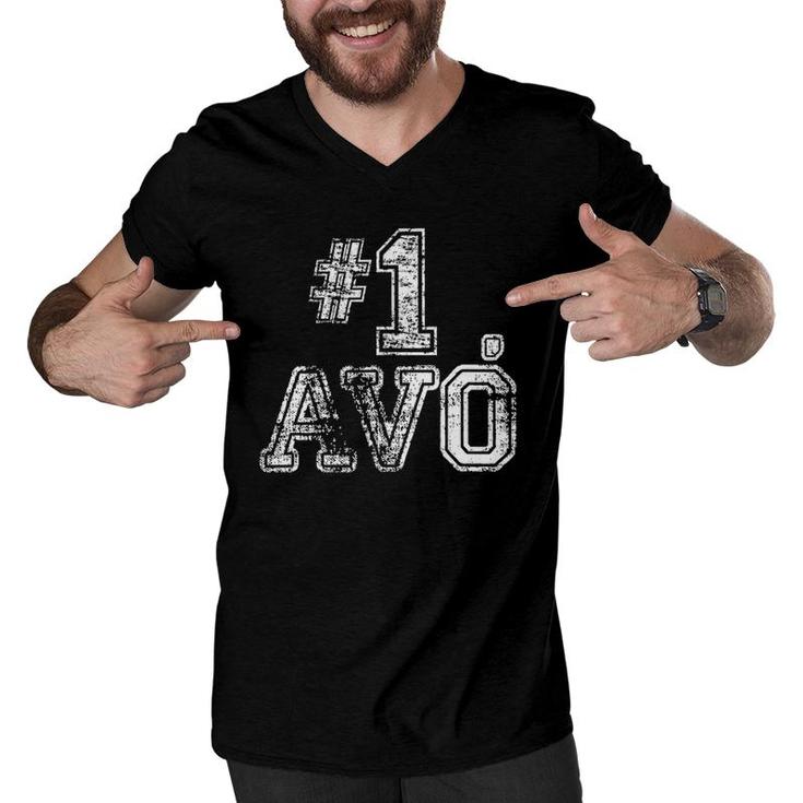 1 Avo - Number One Father's Mother's Day Gift Tee Men V-Neck Tshirt