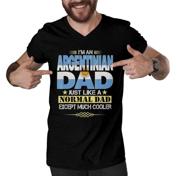 Argentinian Dad  Father's Day Gifts Men V-Neck Tshirt