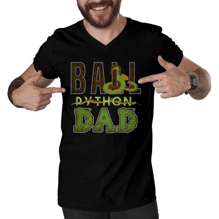 Ball Python Dad Snake Pet Men V-Neck Tshirt