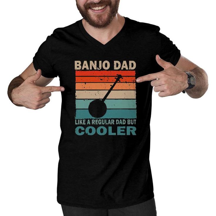 Banjo Dad But Cooler Vintage Tee S Men V-Neck Tshirt