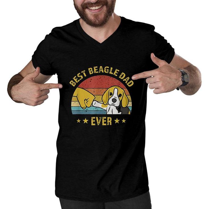Best Beagle Dad Ever Men V-Neck Tshirt