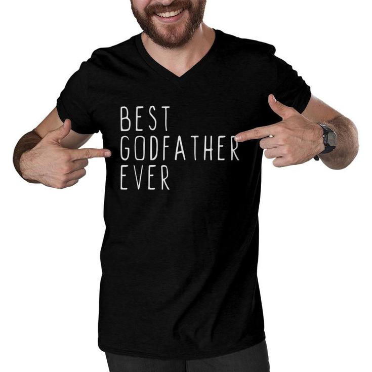 Best Godfather Ever Cool Gift Father's Day Men V-Neck Tshirt
