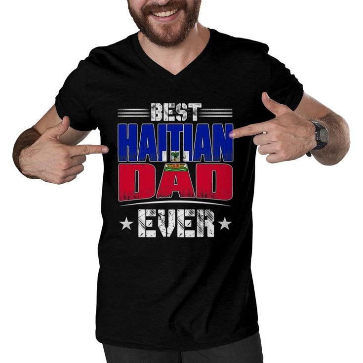 Best Haitian Dad Ever Father's Day Men V-Neck Tshirt