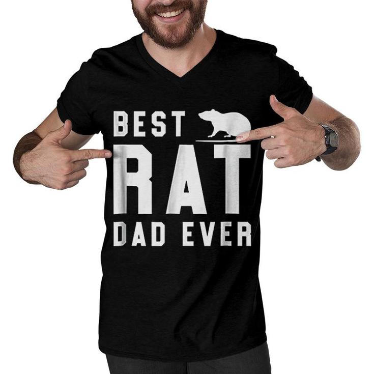 Best Rat Dad Ever Funny Pet Rat Men V-Neck Tshirt