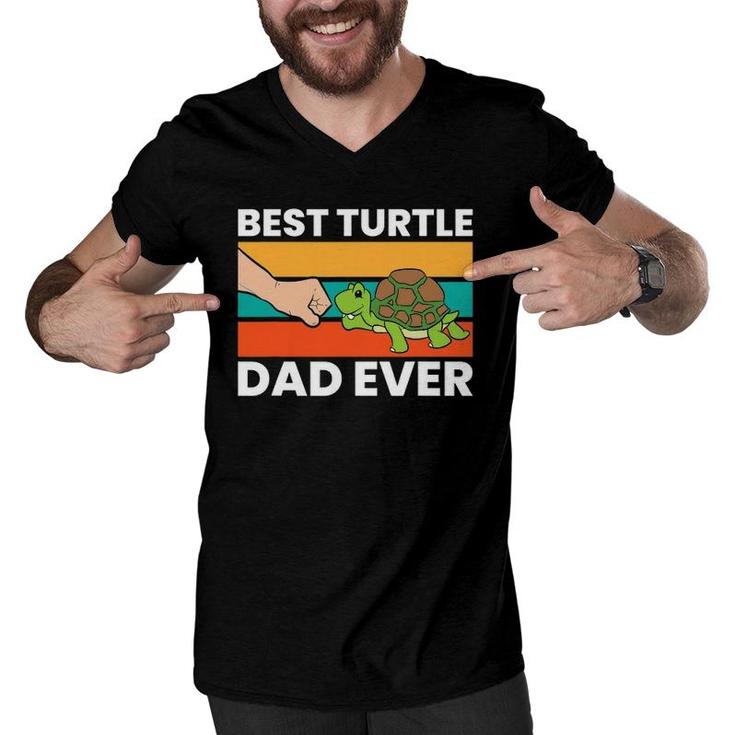 Best Turtle Dad Ever Love Sea Turtles Men V-Neck Tshirt