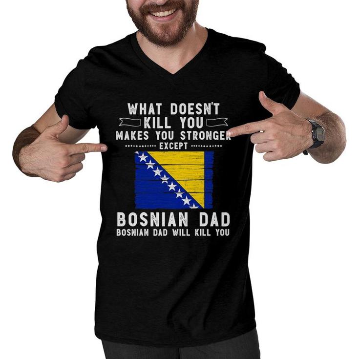 Bosnia & Herzegovina Dad Gifts For Men Father's Day Men V-Neck Tshirt