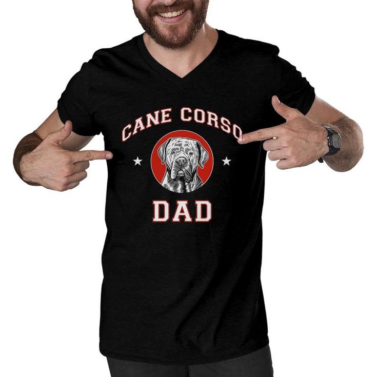 Cane Corso Dad Pet Lover Men V-Neck Tshirt