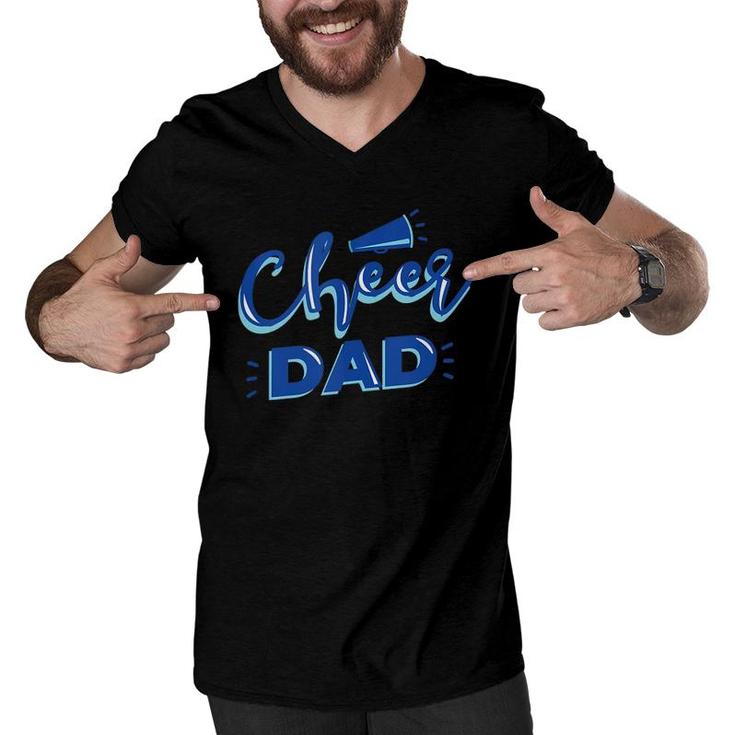 Cheer Dad - Proud Cheerleader Father Cheer Parent  Men V-Neck Tshirt