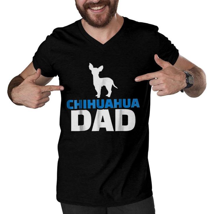 Chihuahua Dad Men V-Neck Tshirt