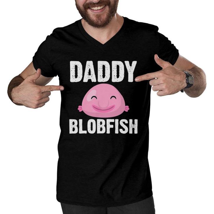 Cool Blobfish Design For Men Dad Fishermen Sea Animal Men V-Neck Tshirt