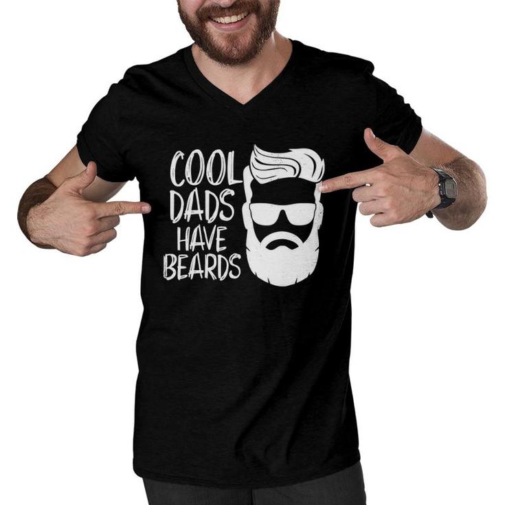 Cool Dads Have Beards S Dad Beard Gifts Men Father Men V-Neck Tshirt