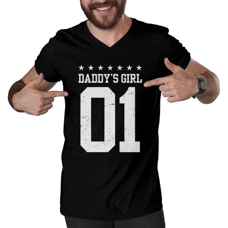 Daddy's Girl 01 Family Matching Women Daughter Father's Day  Men V-Neck Tshirt