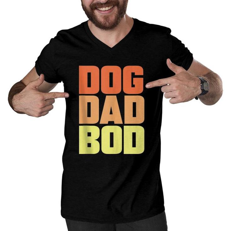 Dog Dad Bod Pet Owner Fitness Gym Funny Gift  Men V-Neck Tshirt