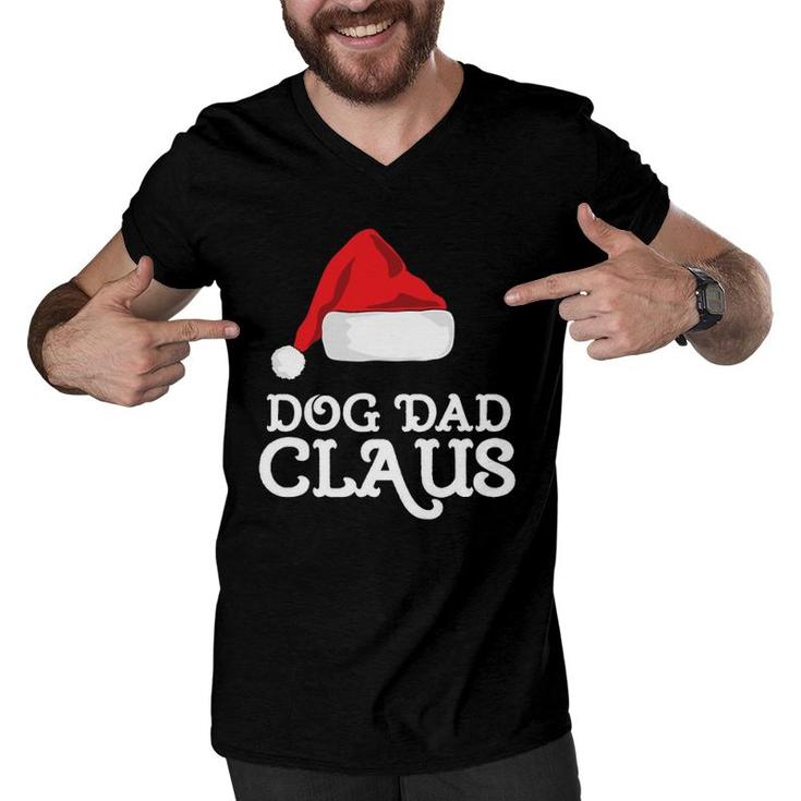 Dog Dad Christmas Family Group Matching Pajama Men V-Neck Tshirt