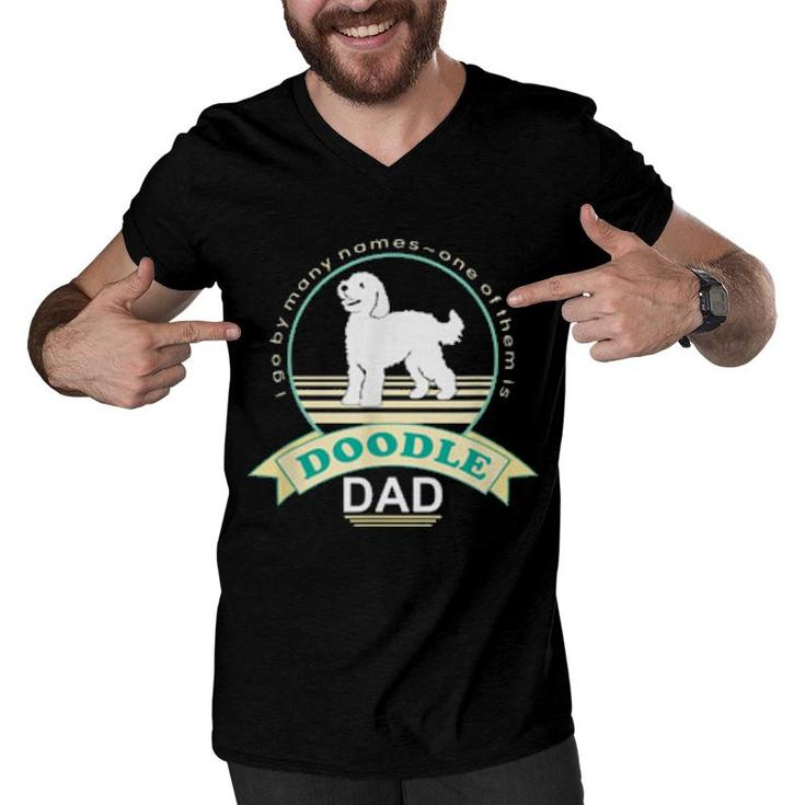 Doodle Dad Nickerstickers Labradoodle Goldendoodle Dog  Men V-Neck Tshirt