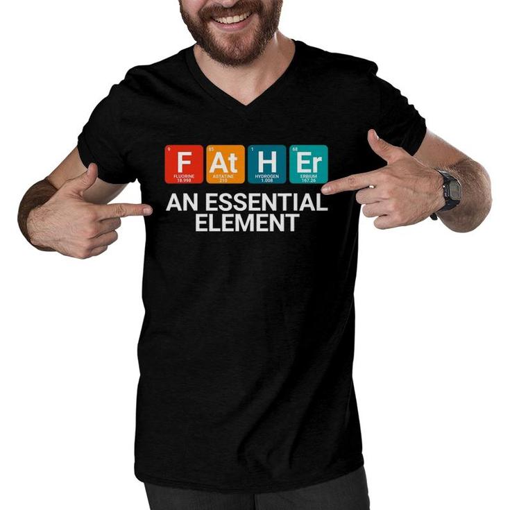Father An Essential Element Chemistry Men V-Neck Tshirt