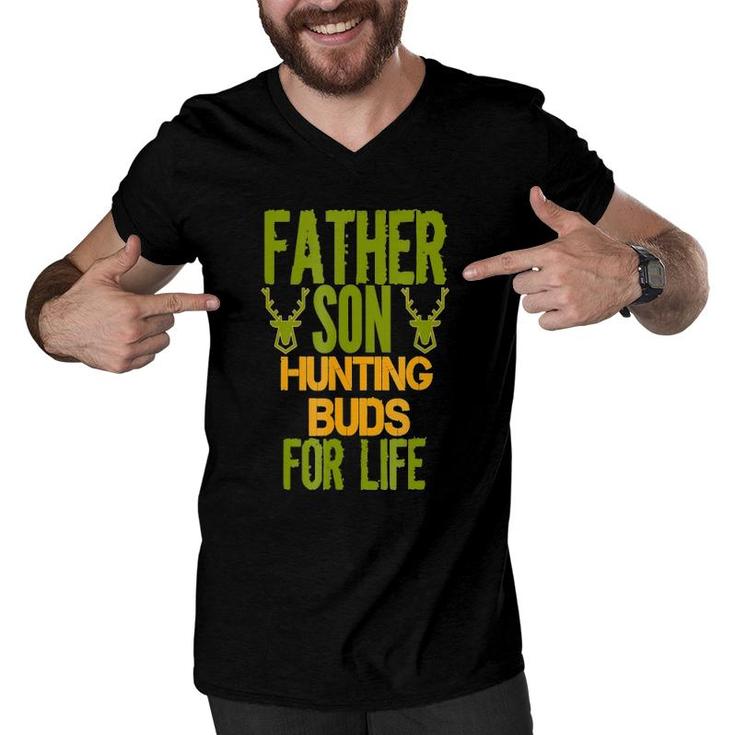 Father Son Matching S Hunting Buds For Life Camo Men V-Neck Tshirt