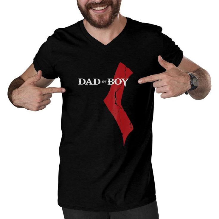 God Of Boy Dad Video Gamefather's Day Edition Men V-Neck Tshirt