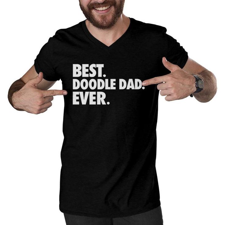Goldendoodle Dad Best Doodle Dad Ever Men V-Neck Tshirt