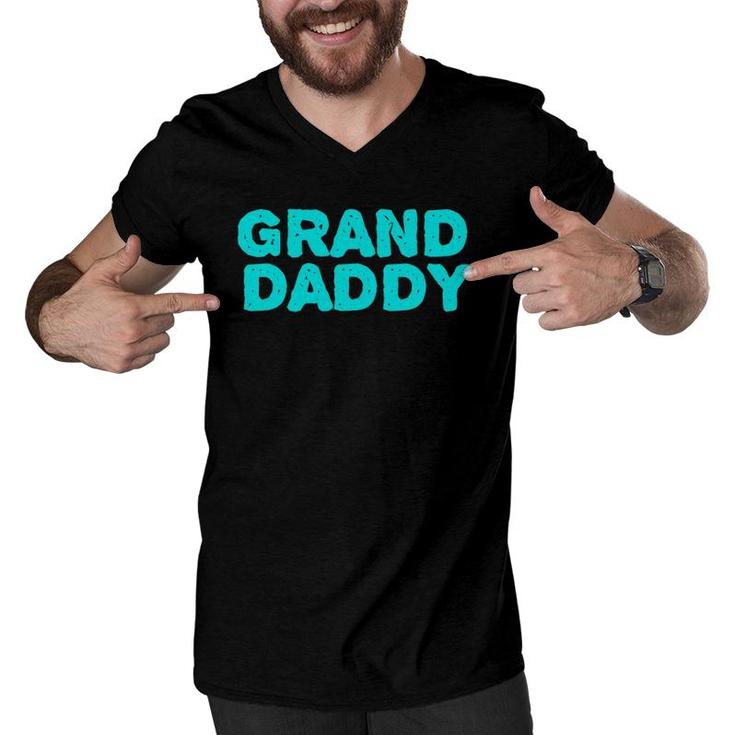 Grand Daddy Grandpa Grandfather Tee Men V-Neck Tshirt