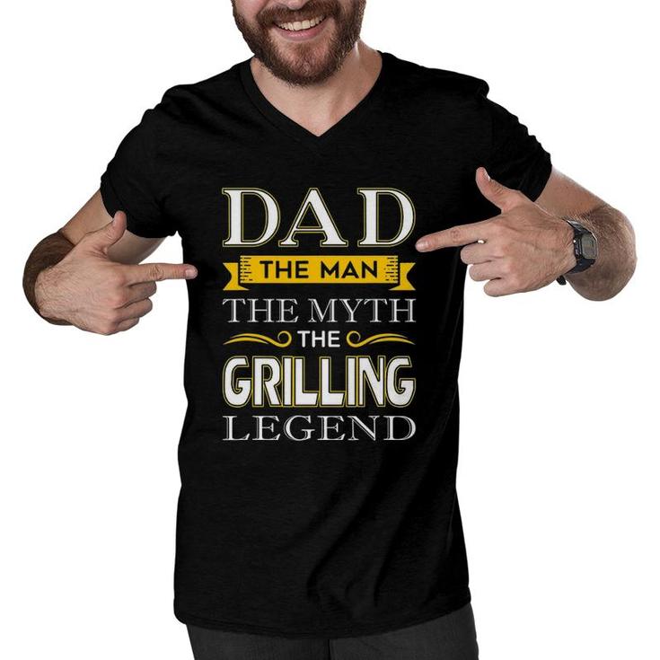 Grill Dad S Gifts For Grilling Dads Men V-Neck Tshirt