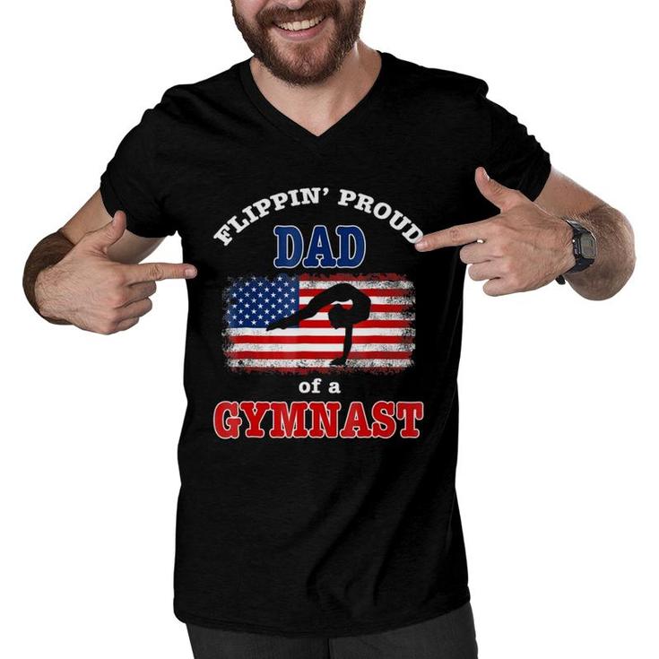 Gymnas Girls Gymnastics  Best Dad Gift Men V-Neck Tshirt