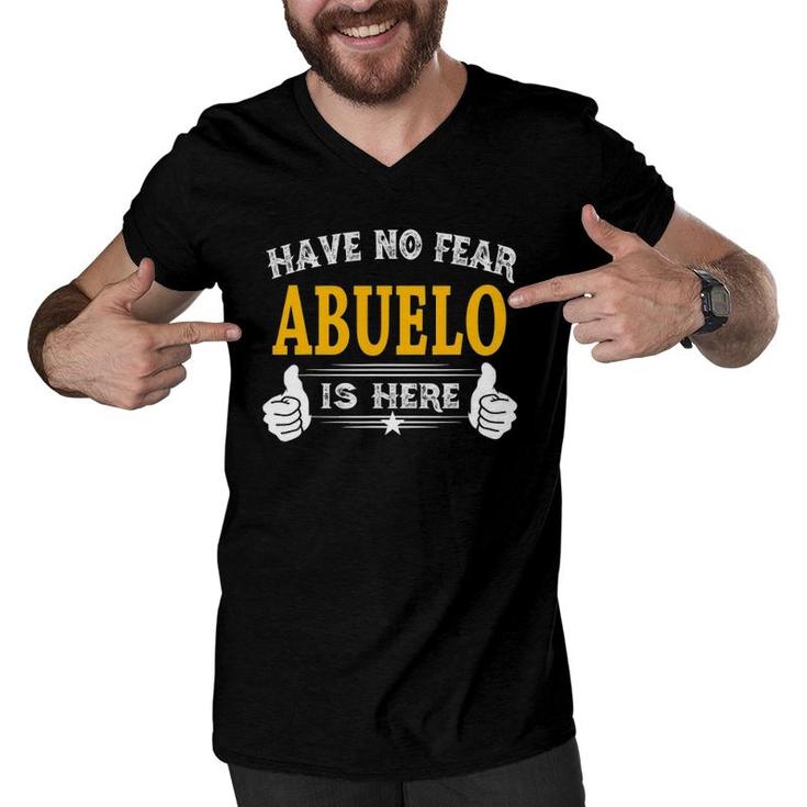 Have No Fear Abuelo Is Here Funny Grandpa Gift  Men V-Neck Tshirt