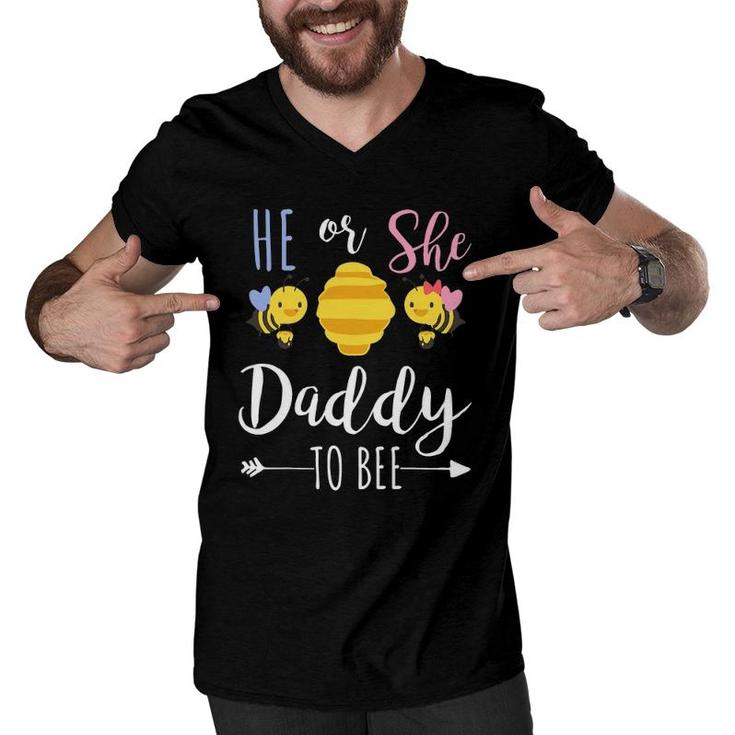 He Or She Daddy To Bee Expecting Father Men V-Neck Tshirt