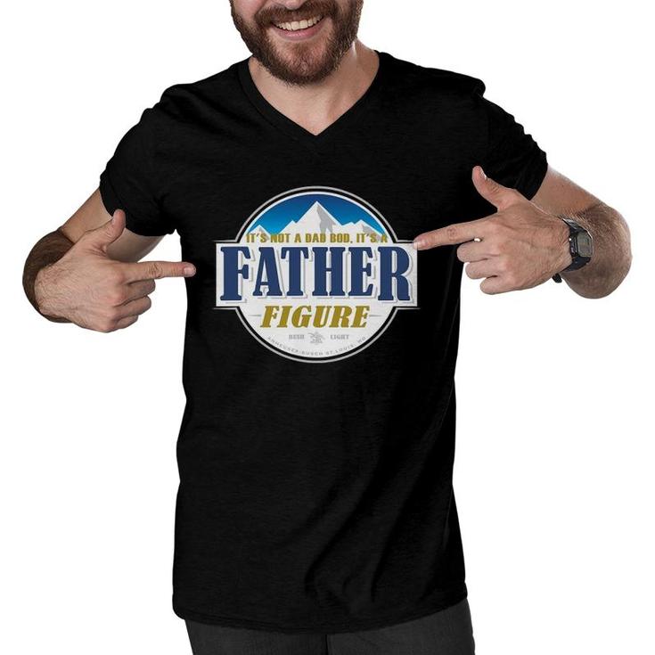 It's Not A Dad Bod It's A Father Figure Buschs Light Beer Men V-Neck Tshirt