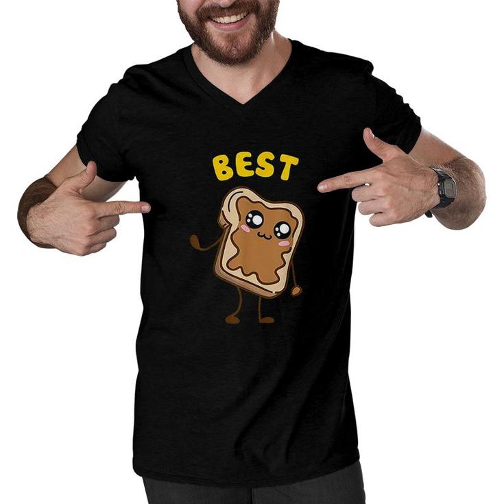 Kawaii Peanut Butter Jelly Best Friends Matching  Men V-Neck Tshirt