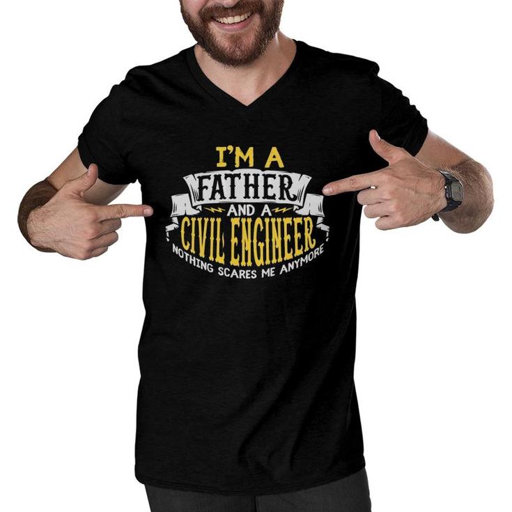 Mens Fathers Day Gift For A Civil Engineer Men V-Neck Tshirt