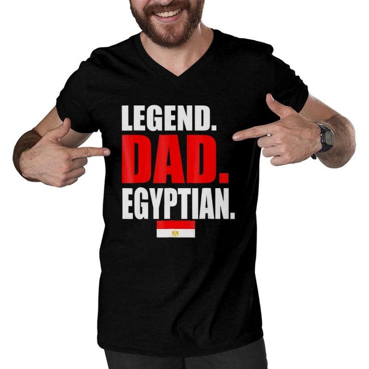 Mens Storecastle Legend Dad Egyptian Egypt Flag Gifsthirt Men V-Neck Tshirt