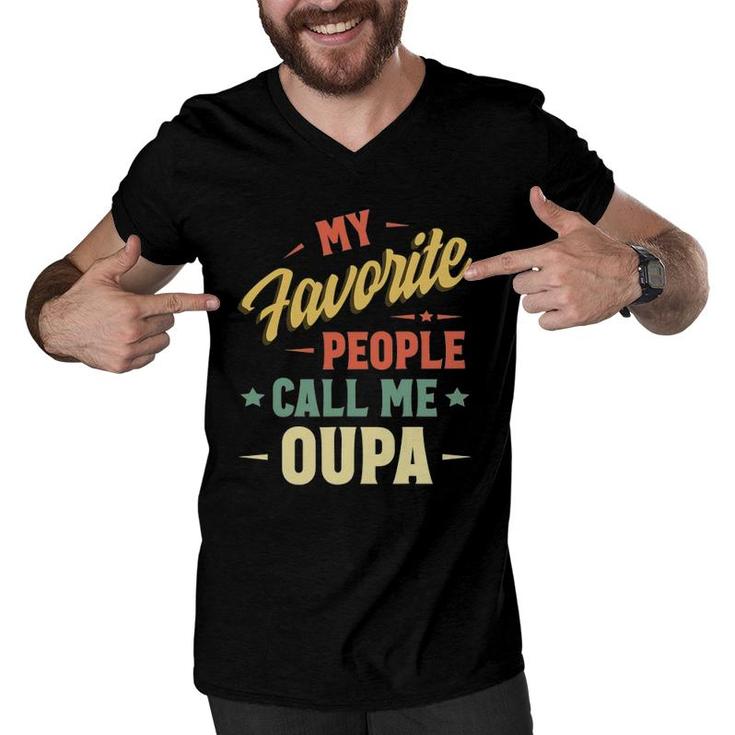 My Favorite People Call Me Oupa Vintage Father's Day T-Shirt | Mazezy