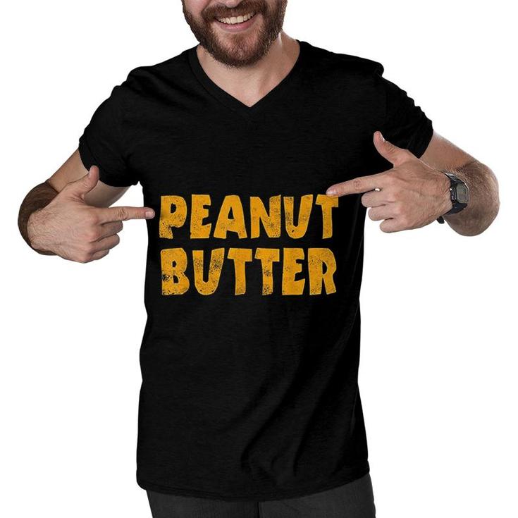 Peanut Butter Funny Matching Couples Halloween Party Costume  Men V-Neck Tshirt