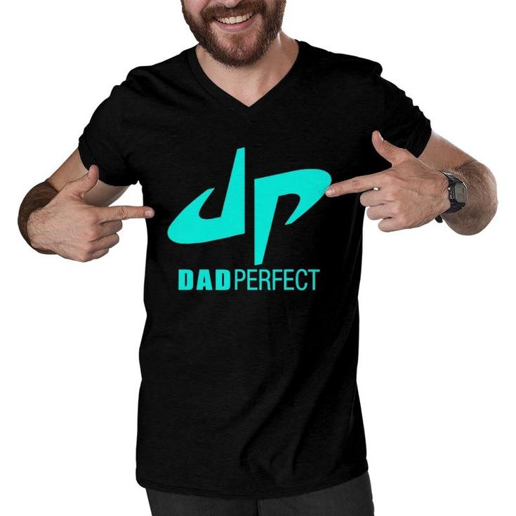 Perfect Dudes Dad Perfect Fathers Day Men V-Neck Tshirt