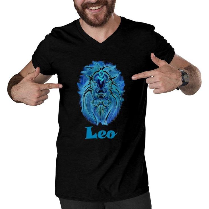 Personalidad De Leo El Signo Del Zodíaco Y Horóscopo Men V-Neck Tshirt